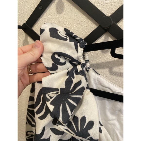 Liliana Meza Kailani Dress Black White Geographic Maxi Dress Size Large - Picture 5 of 13